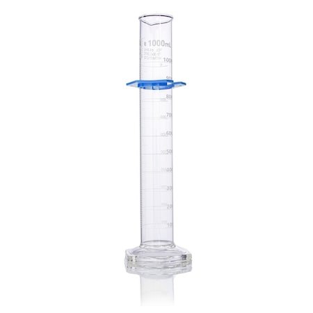 Cylinder, Graduated, Globe Glass, 1000mL, Class B, To Deliver (TD), Dual Grads, ASTM E1272, 1/Box MPN:8331000