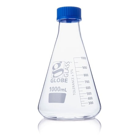 Erlenmeyer Flask, Colorless, 220 mm H, PK4 MPN:8421000