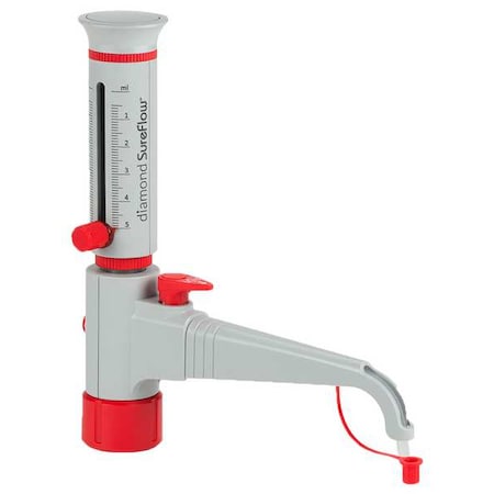 Bottle Top Dispenser, 5 mL, 300 mm H MPN:GBTD-R-05