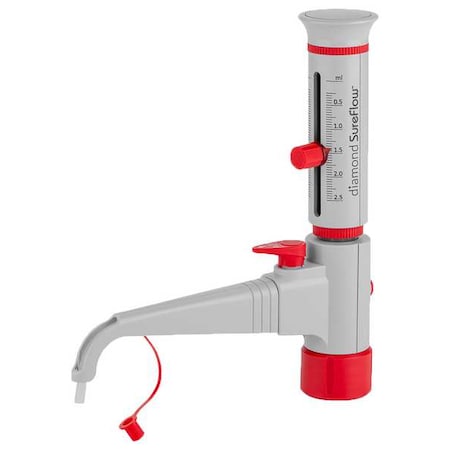 Bottle Top Dispenser, 2.5 mL, 300 mm H MPN:GBTD-R-2.5