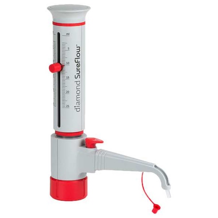 Bottle Top Dispenser, 25 mL, 300 mm H MPN:GBTD-R-25