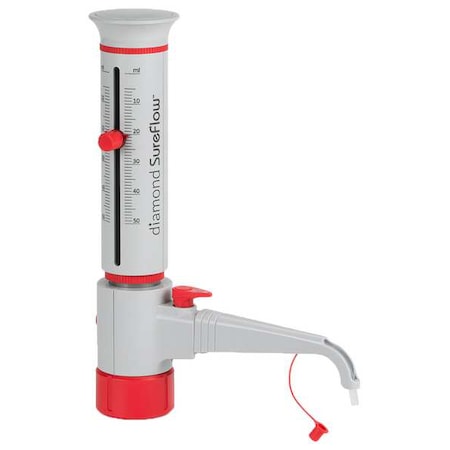Bottle Top Dispenser, 50 mL, 300 mm H MPN:GBTD-R-50