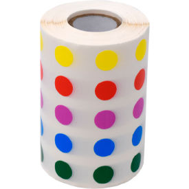 Globe Scientific™ Cryo Label 13mm Dots For 1.5-2mL Tubes Multi-Color 5000/Roll LCR-13RW