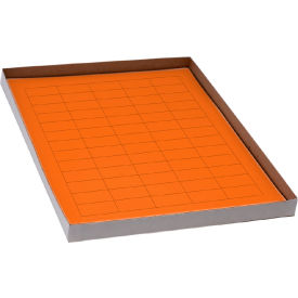 Globe Scientific™ Cryo 38 x 19mm For General Use Orange 20 Sheets 60 Label/Sheets LCS-38X19N