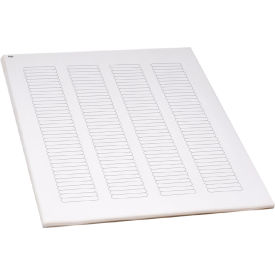 Globe Scientific™ Cryo 38 x 6mm For Microplates White 20 Sheets 156 Label/Sheets LCS-38X6W
