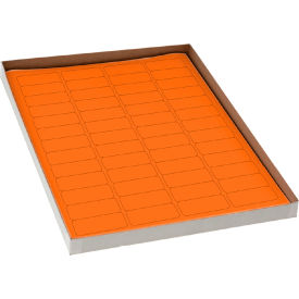 Globe Scientific™ Cryo 43 x 19mm For Cryovials Orange 20 Sheets 52 Label/Sheets LCS-43X19N