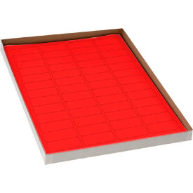 Globe Scientific™ Cryo 43 x 19mm For Cryovials Red 20 Sheets 52 Label/Sheets LCS-43X19R