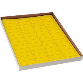 Globe Scientific™ Cryo 43 x 19mm For Cryovials Yellow 20 Sheets 52 Label/Sheets LCS-43X19Y