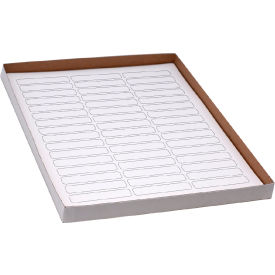 Globe Scientific™ Cryo 64 x 13mm For Racks & Boxes White 20 Sheets 60 Label/Sheets LCS-64X13W