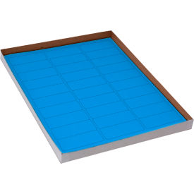 Globe Scientific™ Cryo 67 x 25mm For Racks & Boxes Blue 20 Sheets 30 Label/Sheets LCS-67X25B