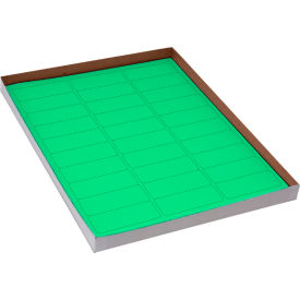 Globe Scientific™ Cryo 67 x 25mm For Racks & Boxes Green 20 Sheets 30 Label/Sheets LCS-67X25G