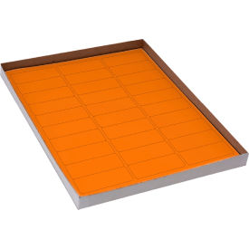 Globe Scientific™ Cryo 67 x 25mm For Racks & Boxes Orange 20 Sheets 30 Label/Sheets LCS-67X25N