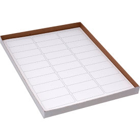 Globe Scientific™ Cryo 67 x 25mm For Racks & Boxes White 20 Sheets 30 Label/Sheets LCS-67X25W