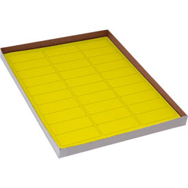 Globe Scientific™ Cryo 67 x 25mm For Racks & Boxes Yellow 20 Sheets 30 Label/Sheets LCS-67X25Y