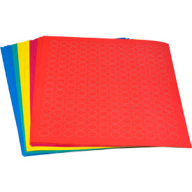 Globe Scientific™ Cryo 13mm Dots For 1.5-2mL Tubes Multi-Color 4800/Sheets LCS-D13RW