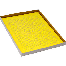 Globe Scientific™ Cryo 13mm Dots For 1.5-2mL Tubes Yellow 20 Sheets 192 Label/Sheets LCS-D13Y