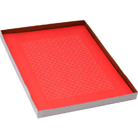 Globe Scientific™ Cryo 9.5mm Dots For 0.5-1.5mL Tubes Red 20 Sheets 192 Label/Sheets LCS-D95R