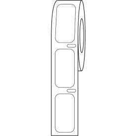 Globe Scientific™ Cryo Direct Thermal Label 27x13mm For Cryogenic Vials White 1000/Roll LTC-27X13W