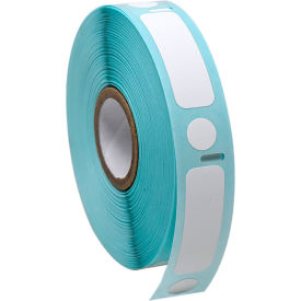 Globe Scientific™ Cryo Label/Dot Combo 38x13mm & 9.5mm Dot For 2.0mL Tubes White 500/Roll LTC-38X13-95W