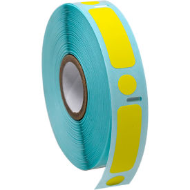 Globe Scientific™ Cryo Label/Dot Combo 38x13mm & 9.5mm Dot For 2.0mL Tubes Yellow 500/Roll LTC-38X13-95Y