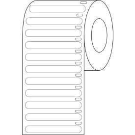 Globe Scientific™ Cryo Direct Thermal Label 51x6mm For Microplates White 1000/Roll LTC-51X6W