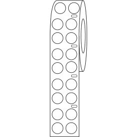 Globe Scientific™ Cryo Direct Thermal Label 9.5mm Dots For 1.5mL Tubes White 1000/Roll LTC-95WS