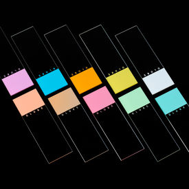 Microscope Slides Diamond White Glass 25 x 75mm 90&176 Ground Edges YELLOW Frosted 1440/Pack 1380-50Y
