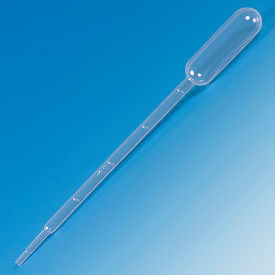 Transfer Pipet 5.0mL Large Bulb Graduated to 1mL 150mm Sterile Polypropylenes 400/Pack 137018