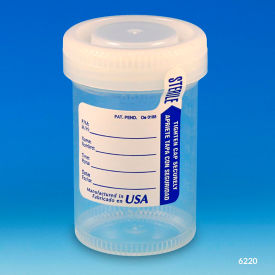 Graduated Tite-Rite Container 90mL (3 oz.) Sterile White Screw Cap and ID Label 400/Pack 6220