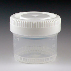 Graduated Tite-Rite Container 60mL (2 oz.) Polypropylene 48mm Opening White Screwcap 500/Pack 6522