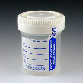 Graduated Tite-Rite Container 60mL (2 oz.) Sterile Screw Cap ID Label & Tab Seal 500/Pack 6523
