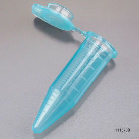 Diamond Midi Centrifuge Tube 5.0mL Polypropylene Attached Snap Cap Graduated Blue 200/Pack 111578B