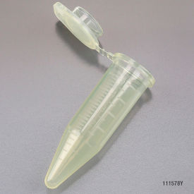 Diamond Midi Centrifuge Tube 5.0mL Polypropylene Attached Snap Cap Graduated Yellow 200/Pack 111578Y