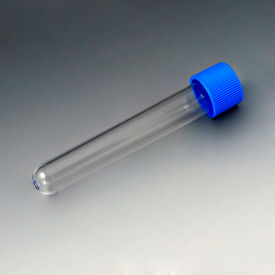 Test Tube with Attached Red Screw Cap 16 x 100mm (10mL) Polystyrene Sterile PP 750/Pack 6152