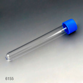 Test Tube with Separate Blue Screw Cap 16 x 120mm (15mL) Polystyrene 1000/Pack 6155
