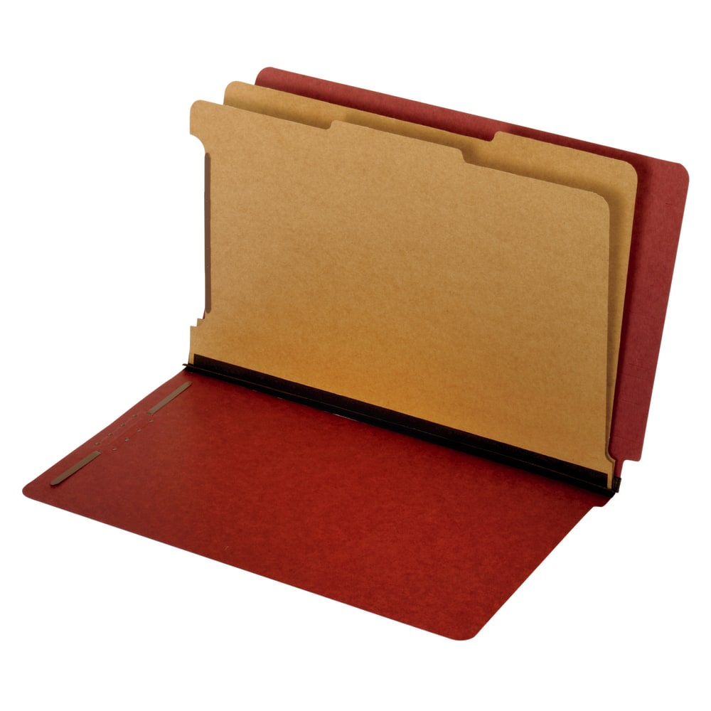 Pendaflex Pressboard End-Tab Classification Folders, 2 1/2in Expansion, Legal Size, Red, Box Of 10 Folders (Min Order Qty 3) MPN:39860P