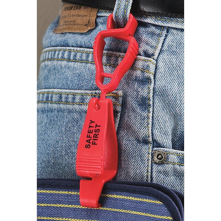 Handi Klip® Clip, Fire Red, w/
