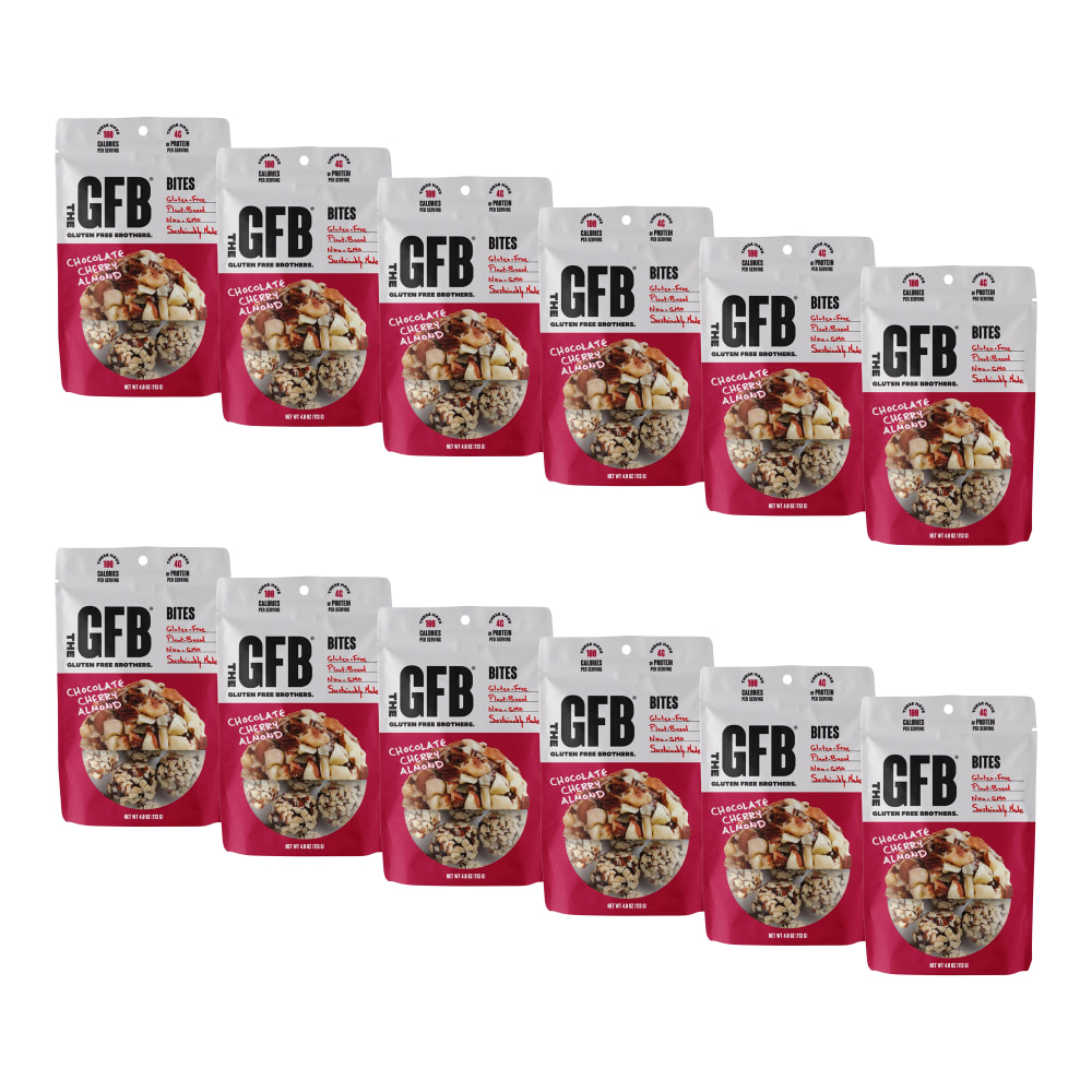 GFB The Gluten Free Bar CHOCOLATE CHERRY ALMOND BITES 12-4oz MPN:GFB-4436-CS