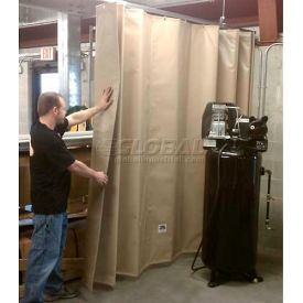 Goff's Stock Sound Curtain 31970 with Hardware - 5'W x 10'H - Beige 31970