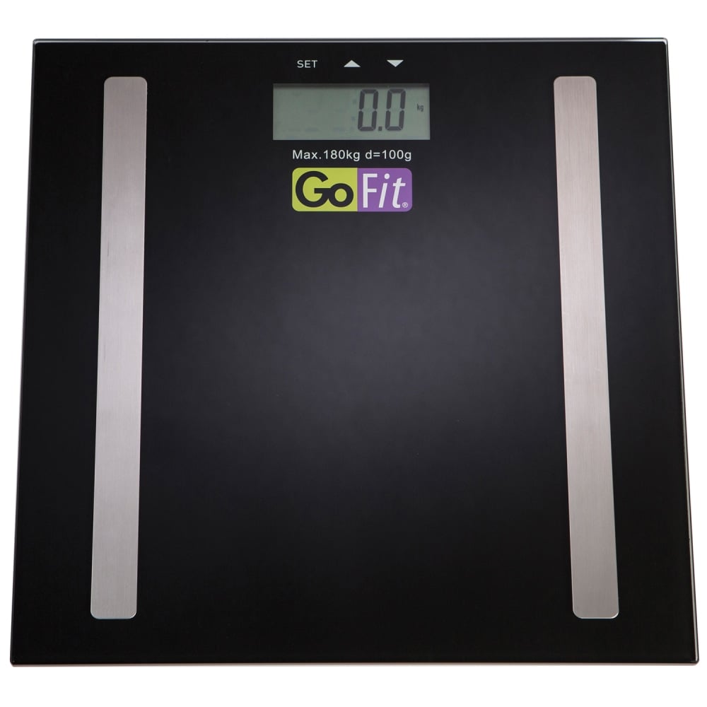 GoFit Body Composition Scale, 12-1/2inH x 12-1/2inW x 1-1/2inD, Black MPN:GF-SCALE-BC