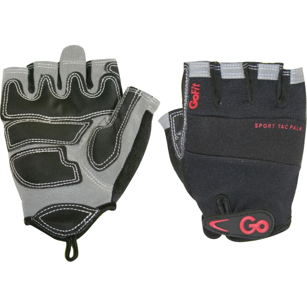 GoFit Mens Sport-Tac Pro Trainer Gloves - Abrasion, Chemical, Hand Protection - Neoprene Coating - Medium Size - Synthetic Leather Palm MPN:GF-DTAC2-MED
