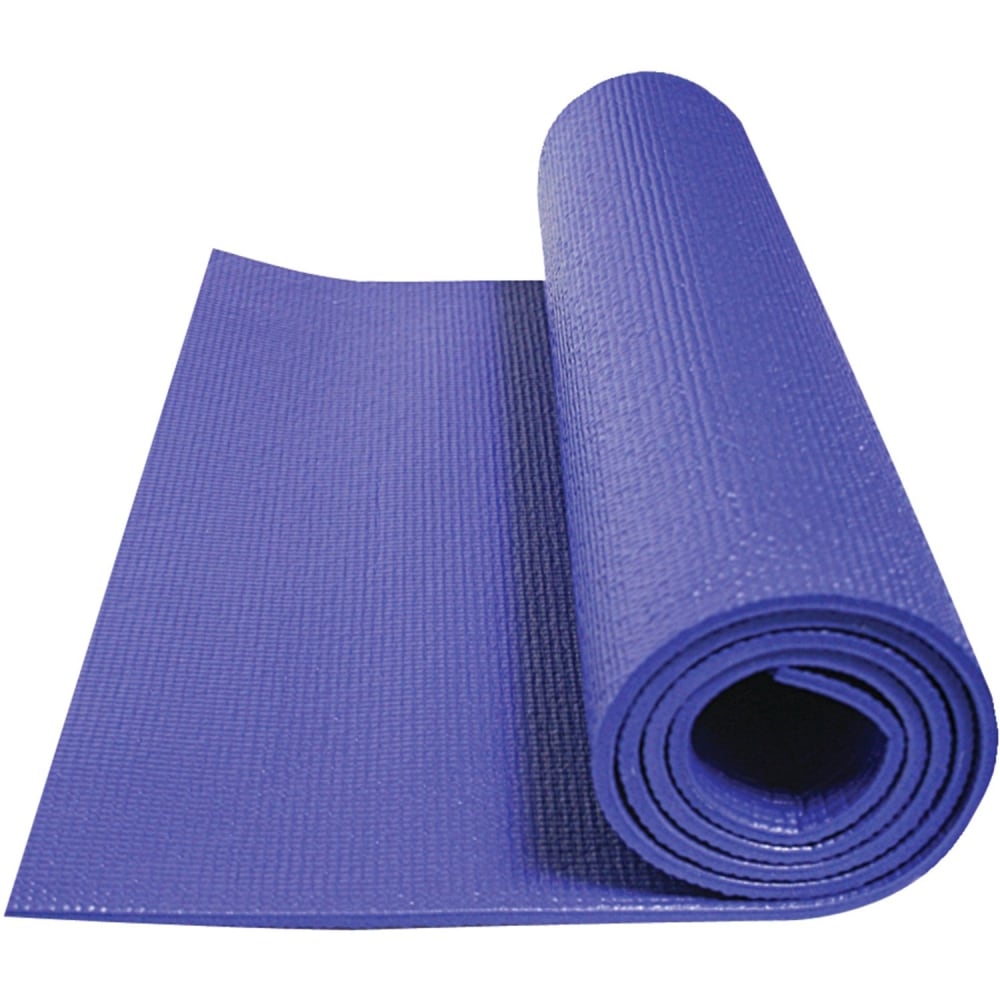 GoFit Double-Thick Yoga Mat, 0.3inH x 24inW x 68inDm Sapphire Blue MPN:GF-2XYOGA
