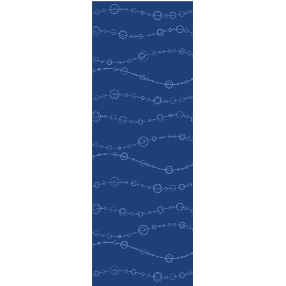 GoFit Designer Yoga Mat-Bubbles - Yoga, Exercise, Stretching - 68in Length x 24in Width - Rectangular - Bubbles - Blue MPN:GF-PYM-BLU