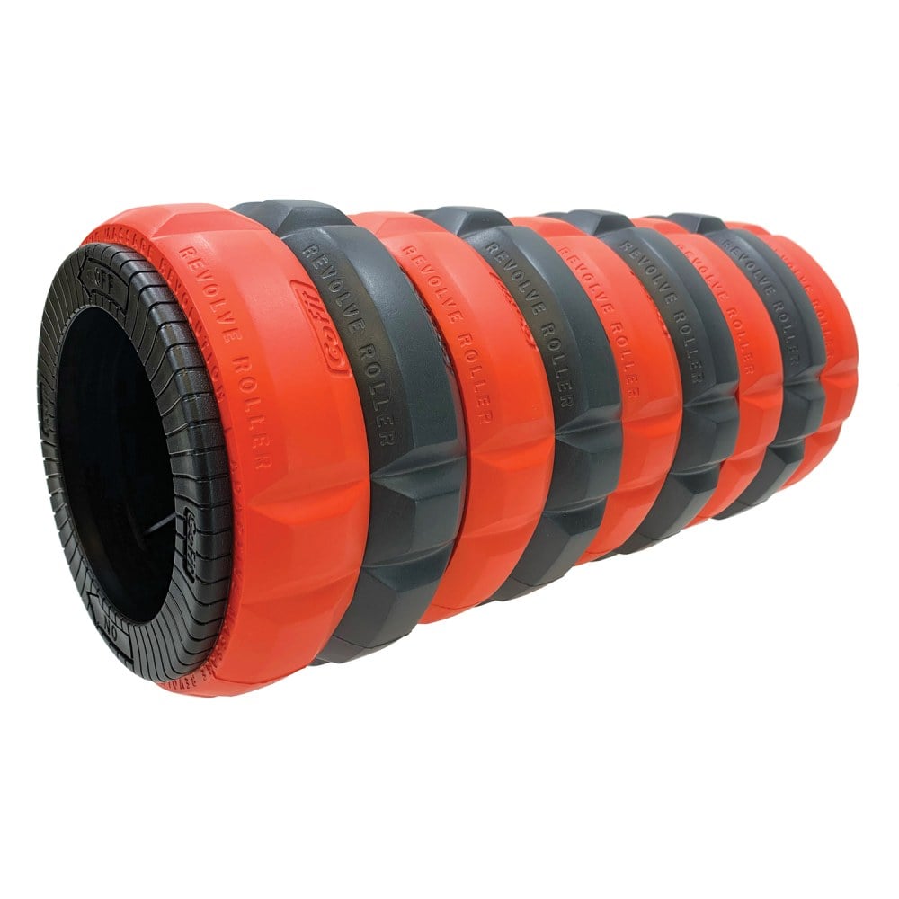 GoFit Revolve Roller With 4 Medium Profile And 5 Low Profile Adaptive Massage Rings, 13in, Multicolor MPN:GF-REV-045