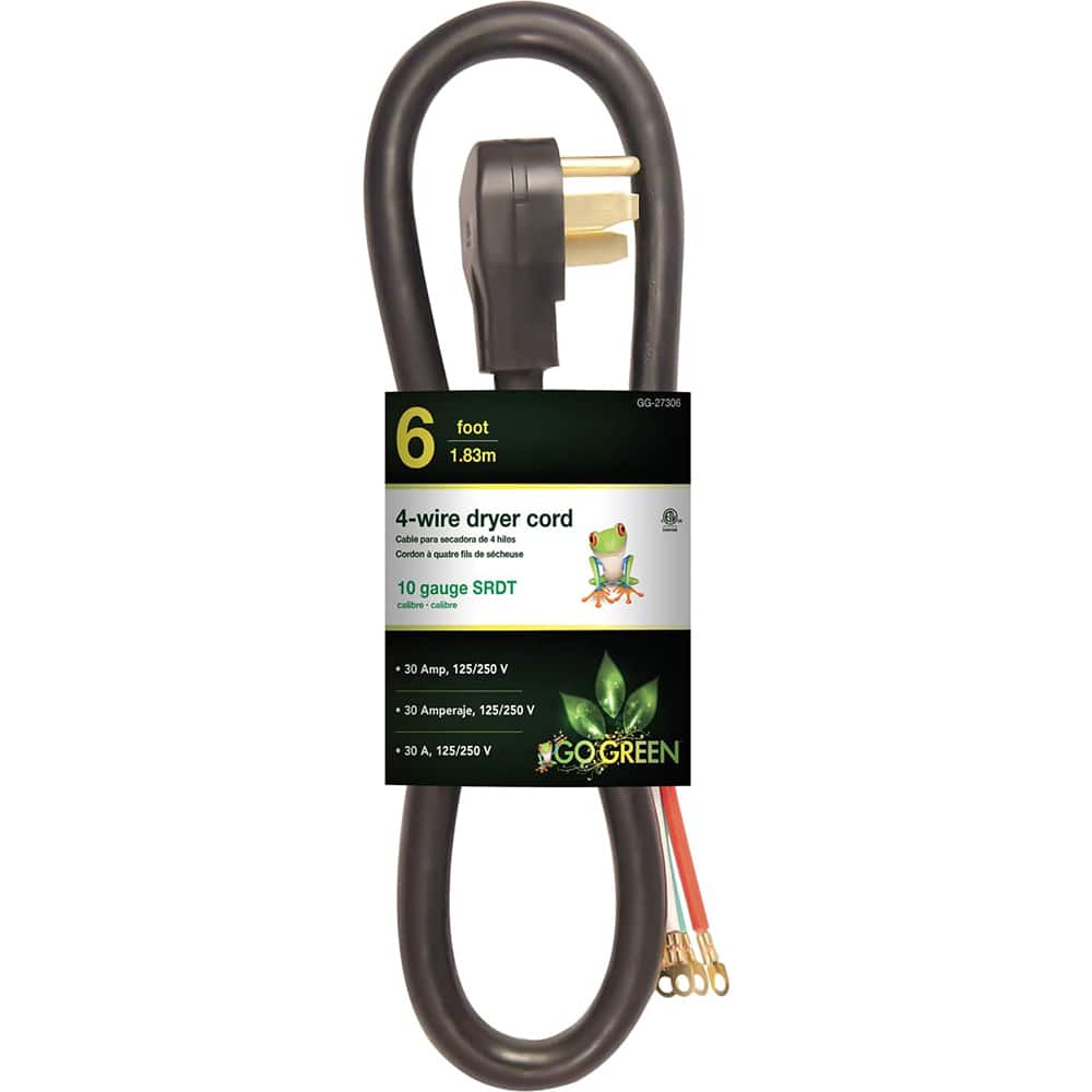 Power Cords, Cord Type: Replacement Cord , Overall Length (Feet): 6 , Cord Color: Brown , Amperage: 30 , Voltage: 250  MPN:GG-27306