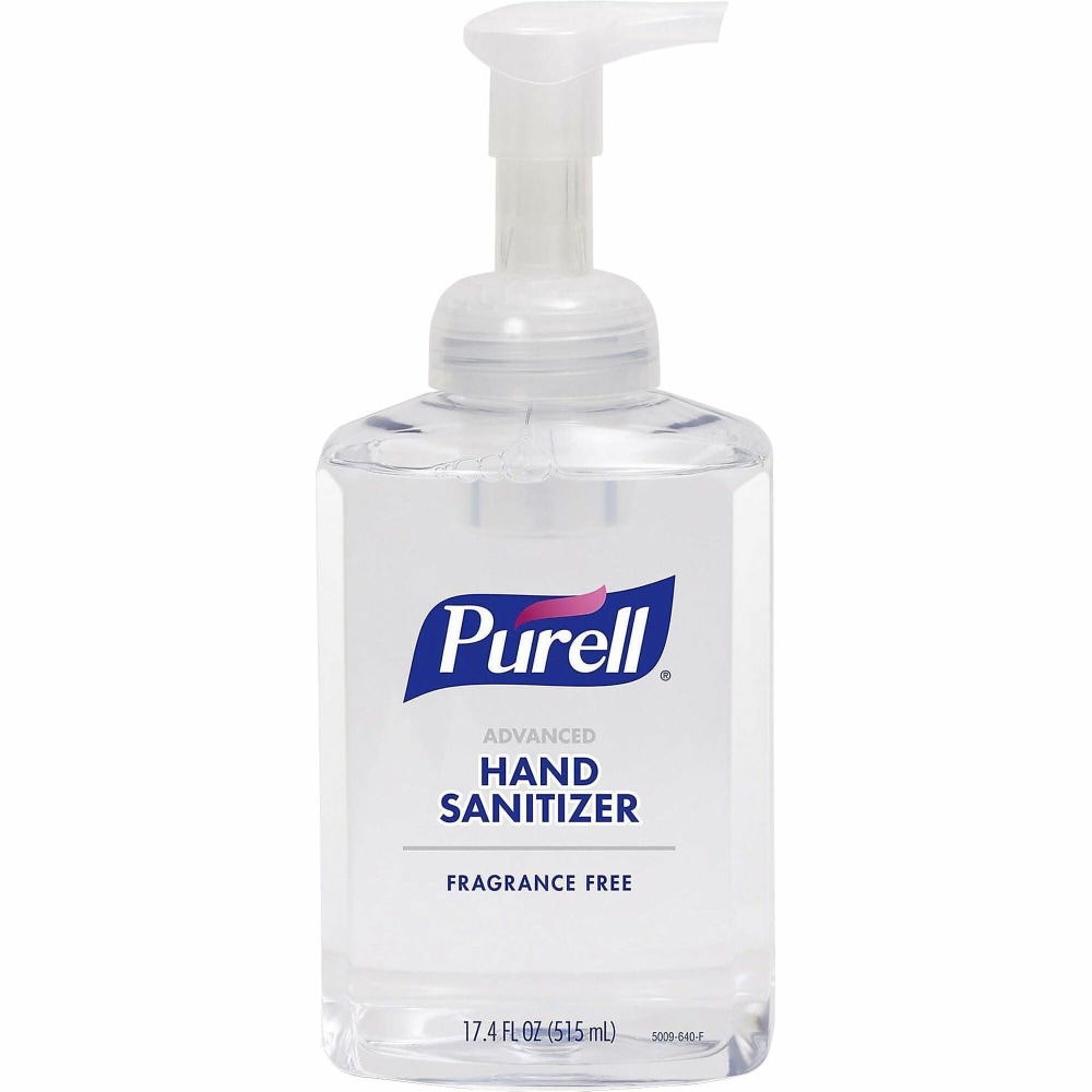 PURELL Hand Sanitizer Foam 1.09 lb Pump Bottle Dispenser Kill Germs Hand, Skin Clear Quick Drying, Fragrance free 1 Each MPN:500904