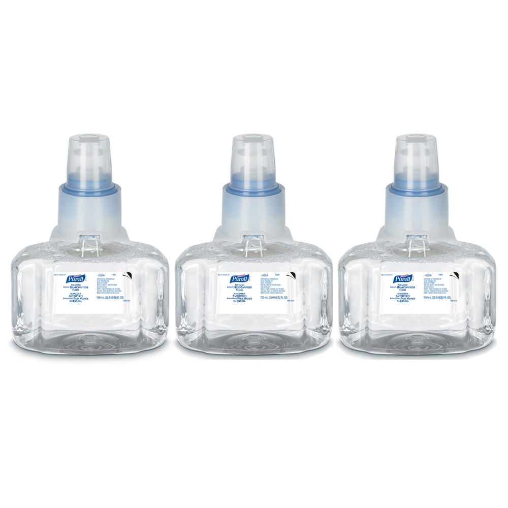 Purell LTX-7 Advanced Foaming Hand Sanitizer Refills, 23.67 Oz, Case Of 3 MPN:130503CT