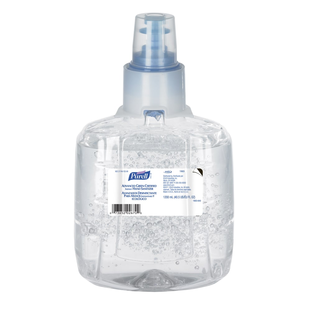 Purell LTX Advanced Green Certified Gel Instant Hand Sanitizer, 1200 mL MPN:1903-02