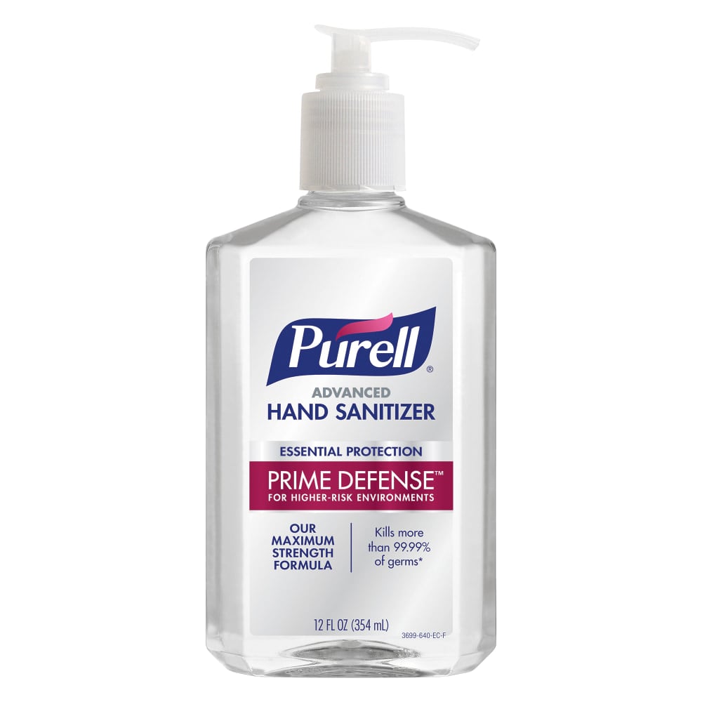 PURELL PRIME DEFENSE Advanced Hand Sanitizer, 12 fl oz Pump Bottle MPN:3699-12EA
