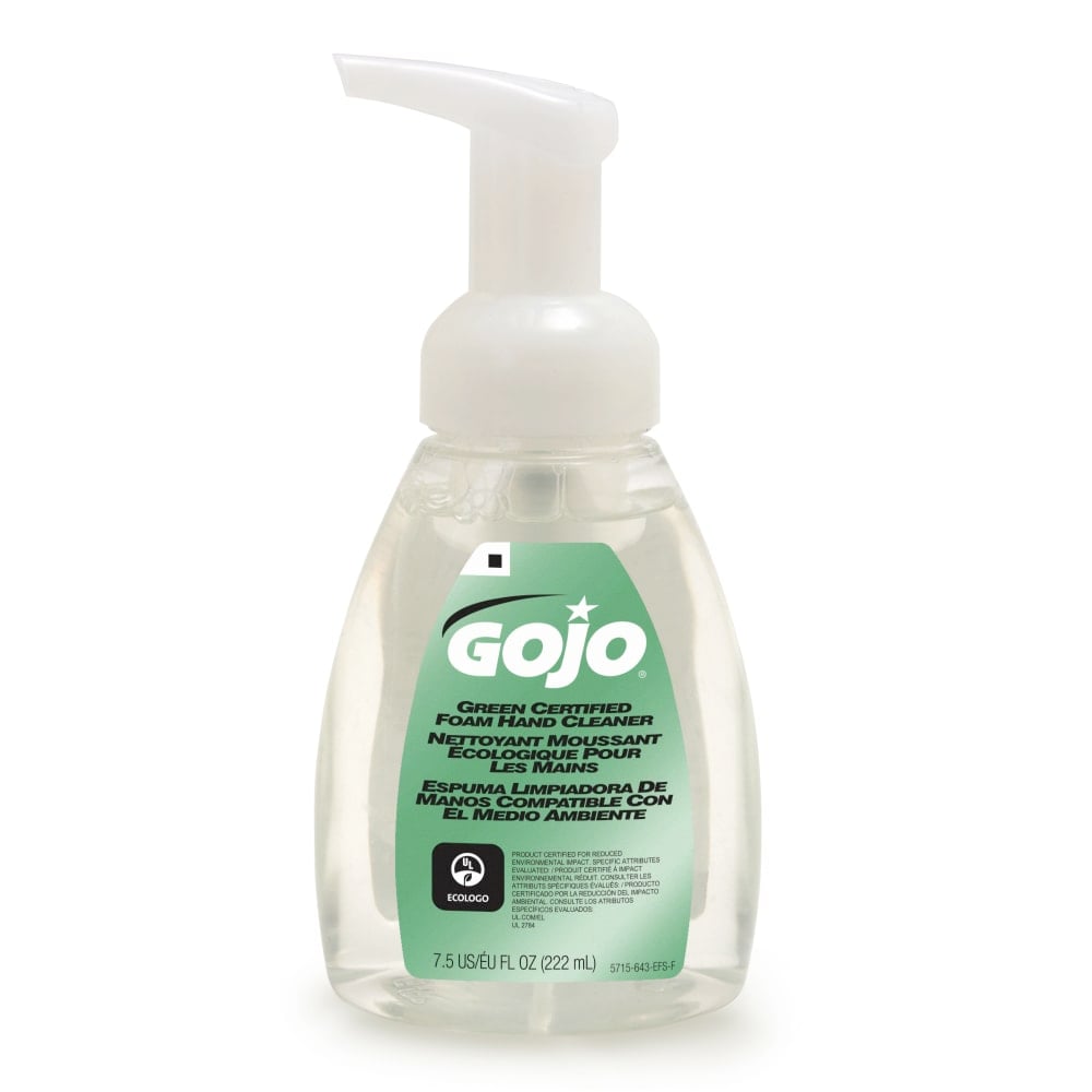GOJO Green Seal Certified Lotion Hand Wash Soap, Unscented, 7.5 Oz Pump Bottle (Min Order Qty 13) MPN:5715-06